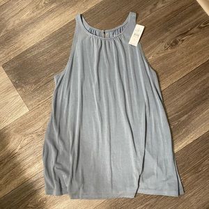 Loft Blue Flowy Tank Top
